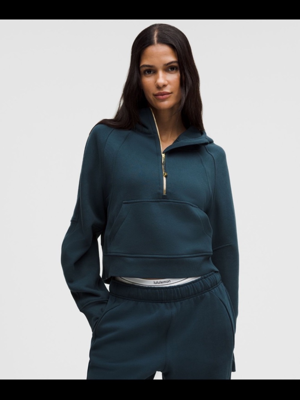 Lululemon Scuba Oversized Half Zip Hoodie NWT XS/S Indochine Gold